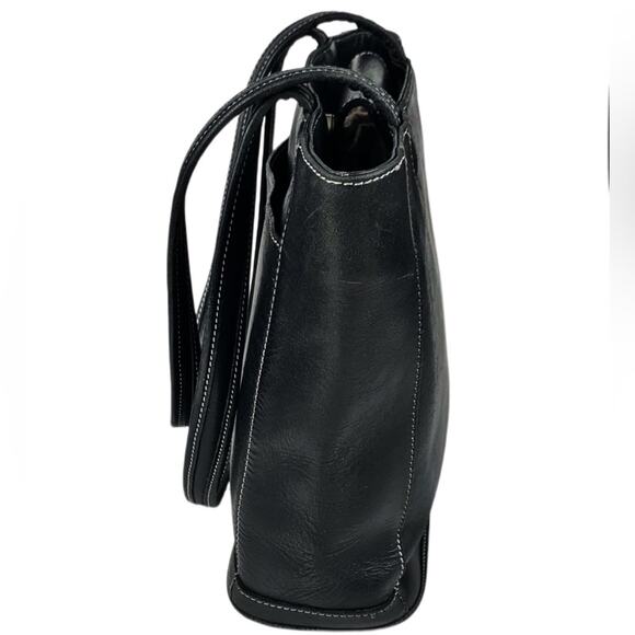 Coach Vintage Sports Black Leather Small Tote Bag - Picture 5 of 10